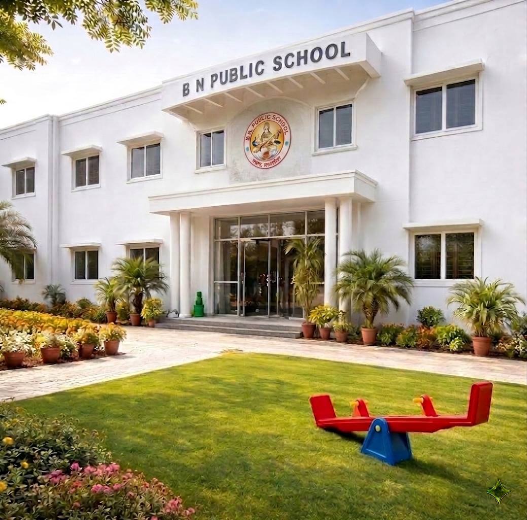 B N Public School Campus – Evening View